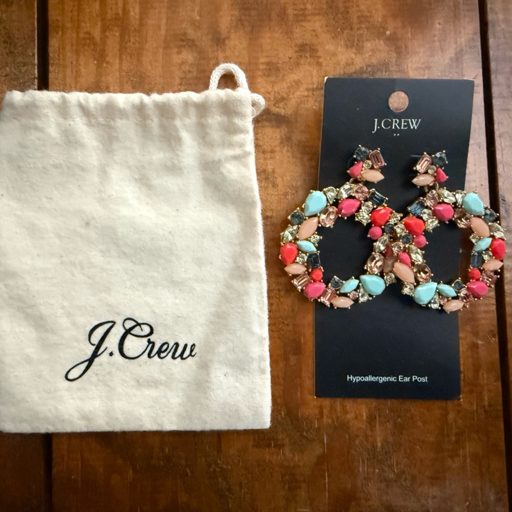 J. Crew Multicolor Statement Earrings